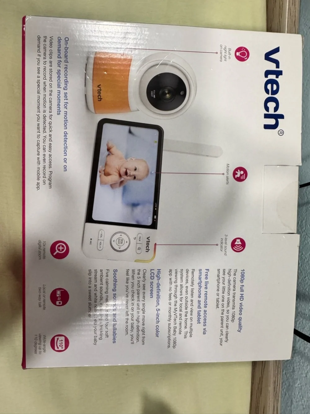 vtech ready monitor display